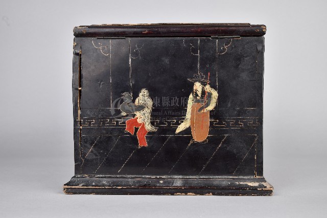 黑漆人像梳妝盒藏品圖，第3張