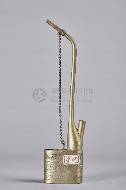 龍鳳花蝶雙筒水煙斗-斗身藏品圖，第3張