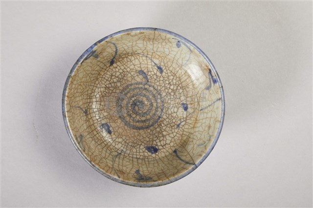 開片青花螺旋紋瓷碗藏品圖，第3張
