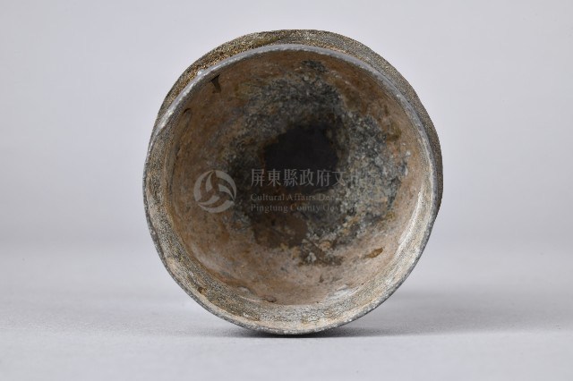 獅身鈕素面把手壺-壺蓋藏品圖，第4張
