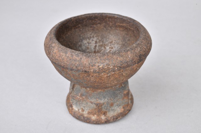 鐵製磨藥杵臼組-磨藥臼藏品圖，第3張