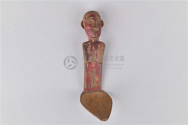 浮雕人像木製匙藏品圖，第1張
