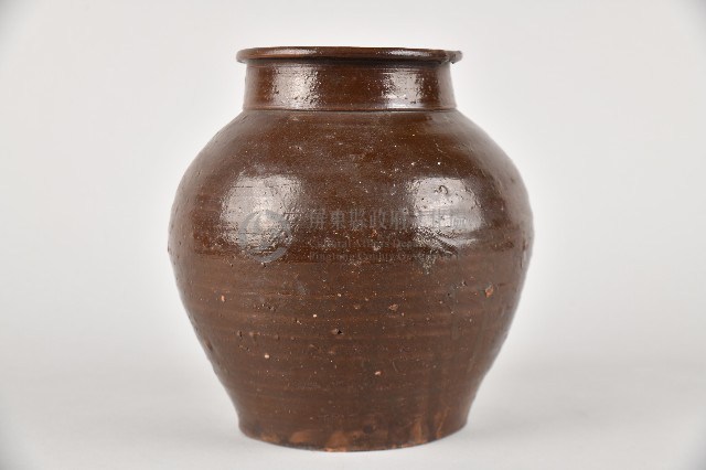 褐釉陶製藥罐藏品圖，第2張