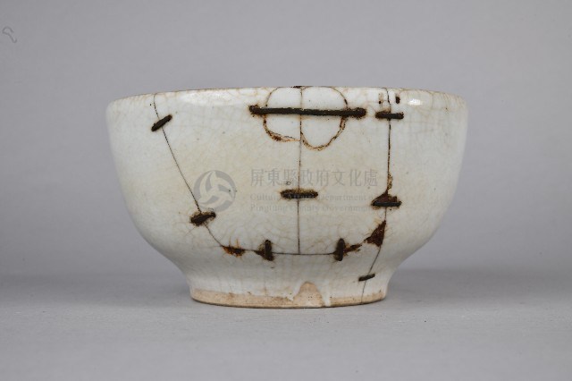 陶製白釉素面藥缽藏品圖，第1張