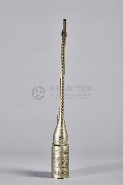 龍鳳花蝶雙筒水煙斗-斗身藏品圖，第2張