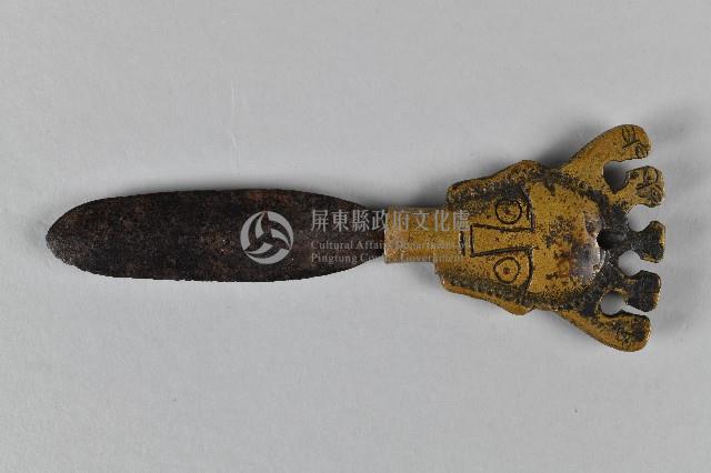 人面青銅製祭刀藏品圖，第2張