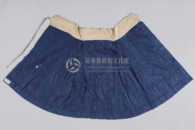 藍底白腰素面馬面裙藏品圖，第2張