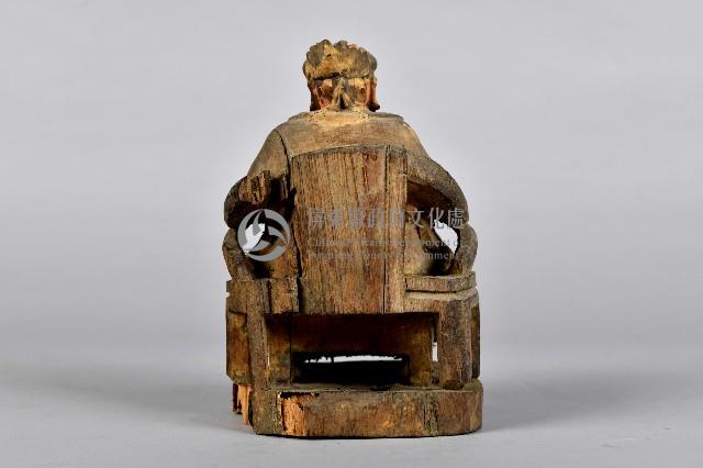 坐姿神像木雕藏品圖，第3張