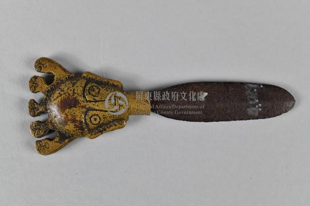 人面青銅製祭刀藏品圖，第3張