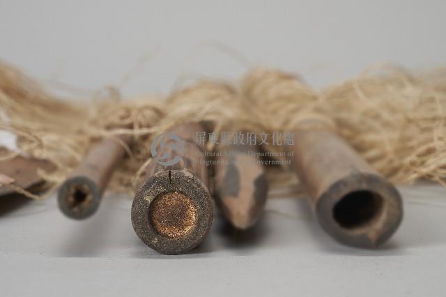水平背帶織布用具-夾布軸及紗線藏品圖，第3張
