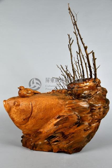 圓雕木鯉藏品圖，第3張