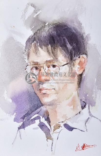 黃進龍自畫像藏品圖，第1張