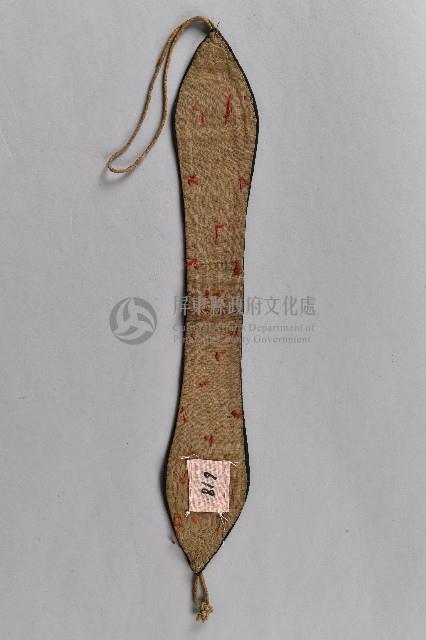 刺繡花草蝦蟹抹額藏品圖，第2張