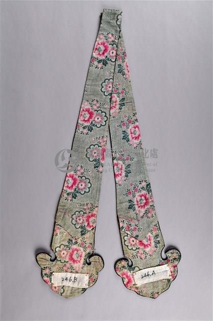 刺繡黑底鳥紋飾劍帶藏品圖，第2張