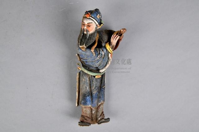 藍衣黑髯文官像交趾陶藏品圖，第2張