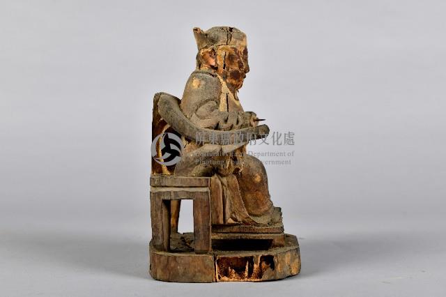 坐姿神像木雕藏品圖，第4張