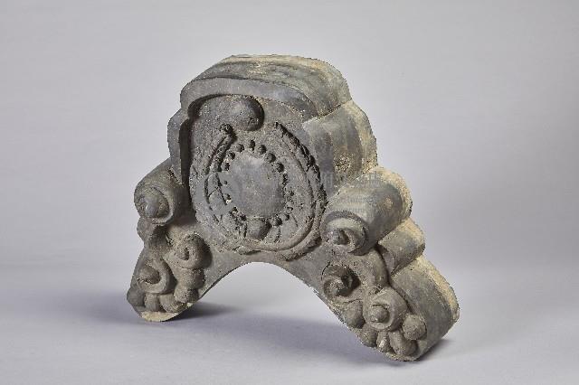 浮雕卷葉雲紋鬼瓦-1藏品圖，第5張