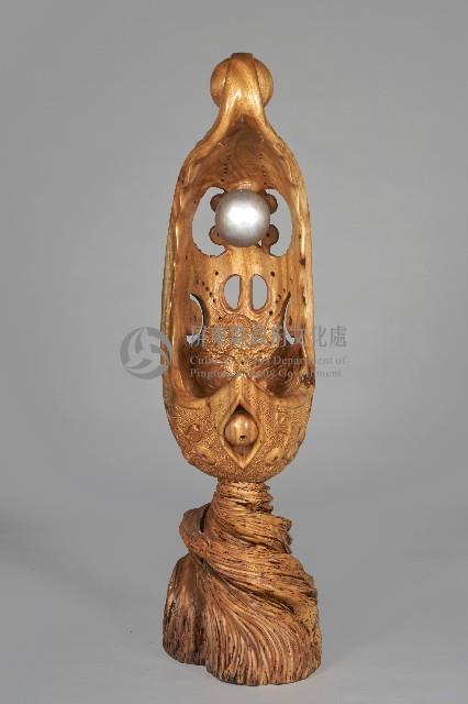 香樟魚紋木雕藏品圖，第1張