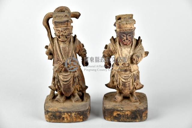 趙、康將軍像木雕藏品圖，第1張