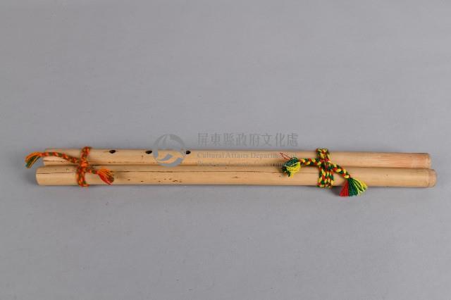 竹製雙管鼻笛藏品圖，第1張
