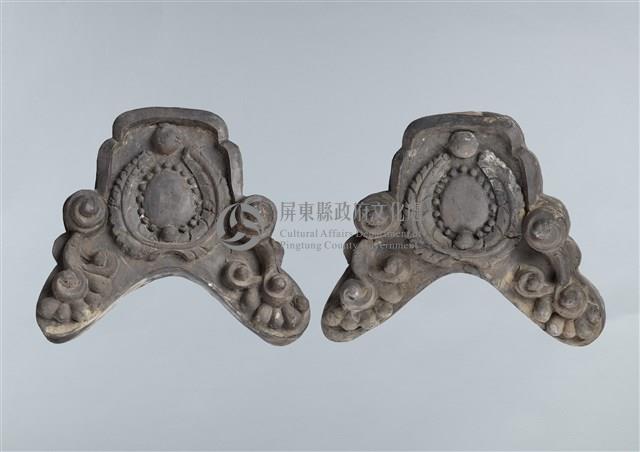 浮雕卷葉雲紋鬼瓦藏品圖，第1張