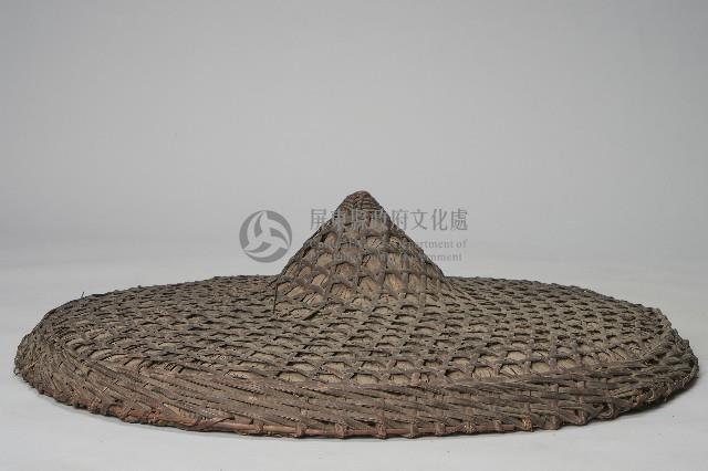 竹編斗笠藏品圖，第1張