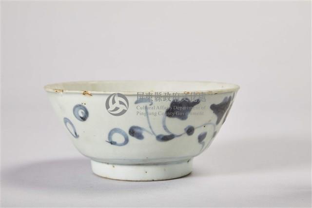 藍灰紋白瓷碗藏品圖，第2張