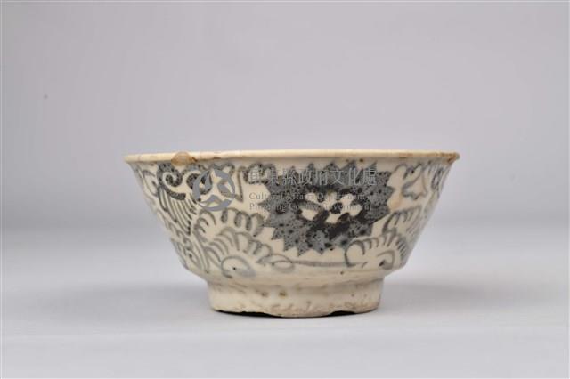 藍灰花紋瓷碗藏品圖，第2張