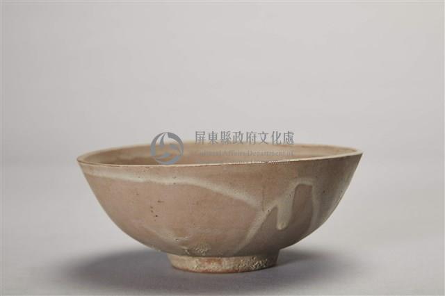 紅胎體米白釉色陶碗藏品圖，第2張