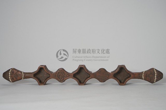 浮雕人面百步蛇紋三連杯藏品圖，第2張