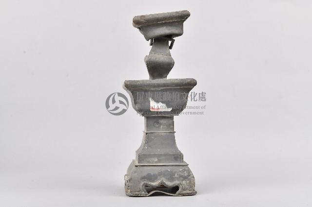 素面錫合金製燭台藏品圖，第4張