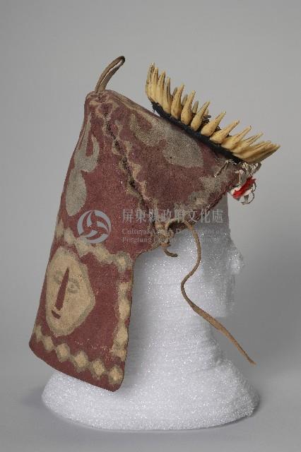 綴珠獸牙男性皮帽藏品圖，第4張