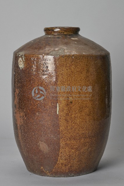 陶製深褐釉紹興酒甕藏品圖，第4張