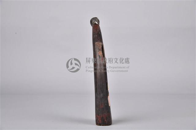 木製紅漆角鼓藏品圖，第4張