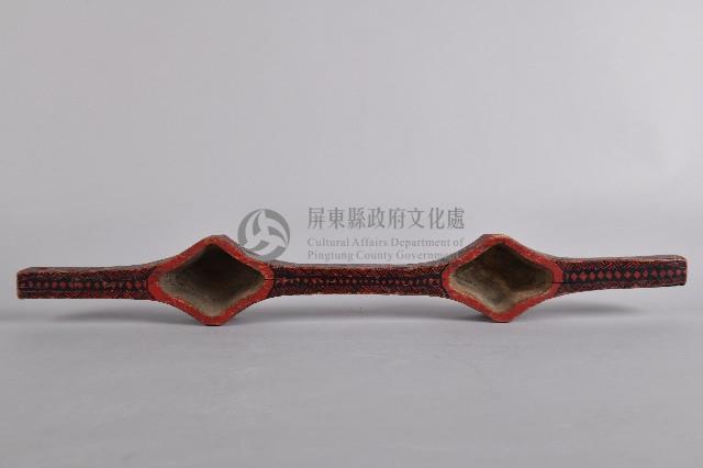 紅黑木製雙連杯藏品圖，第3張