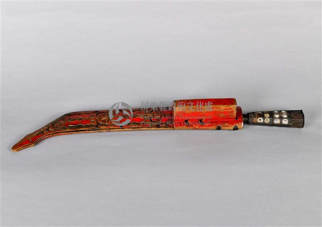 浮雕彩繪人像佩刀藏品圖，第5張
