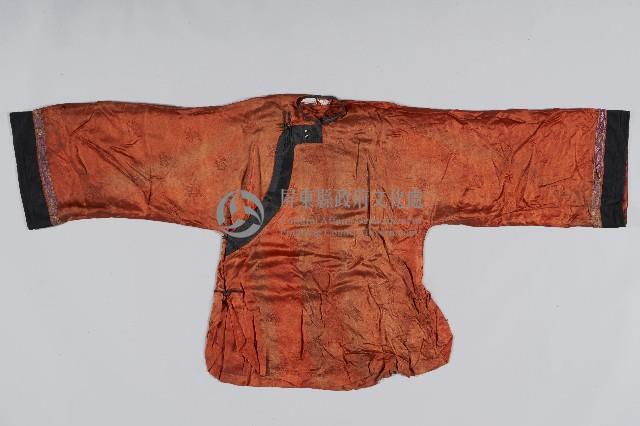 紅底開襟長袖新娘衣藏品圖，第1張