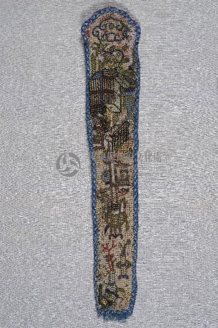 花瓶回紋刺繡扇袋藏品圖，第1張