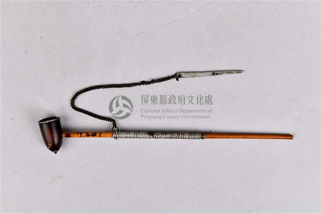 素面菸斗附菸針藏品圖，第1張