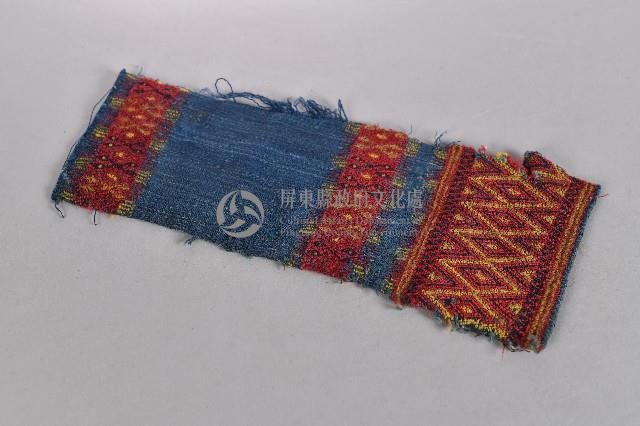 藍底夾織布藏品圖，第1張