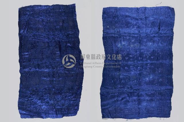 藍色織布料兩塊藏品圖，第1張