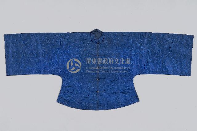 男性對襟藍馬褂藏品圖，第1張