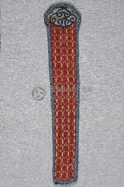 萬壽紋刺繡紅扇袋藏品圖，第1張