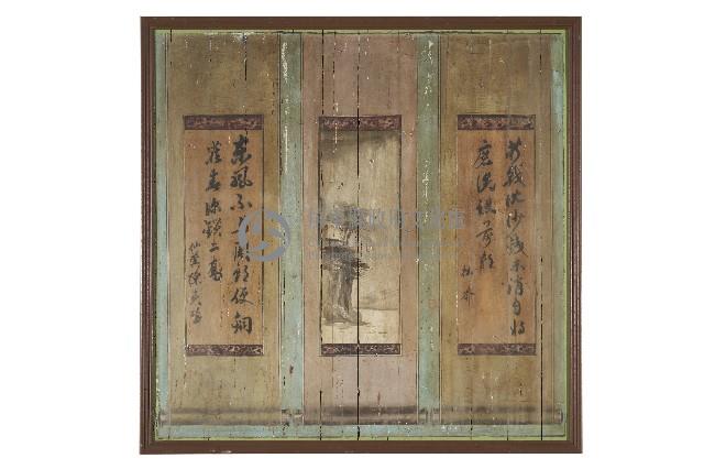 彩繪卷軸木製壁飾藏品圖，第1張