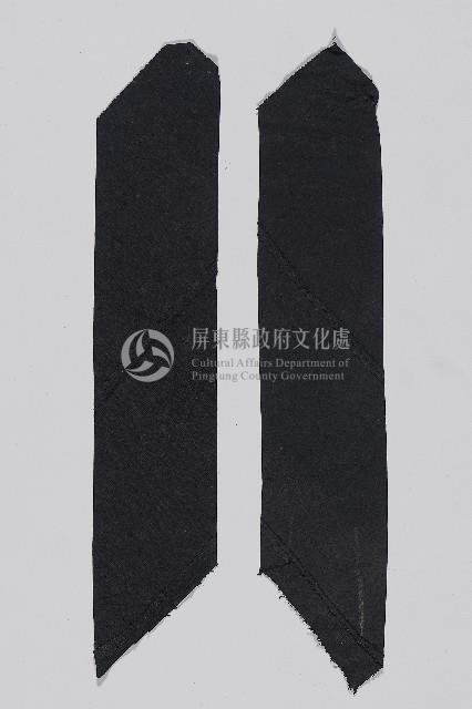 素面黑袖套藏品圖，第1張