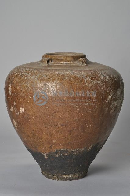 四耳陶製釀酒壺藏品圖，第1張