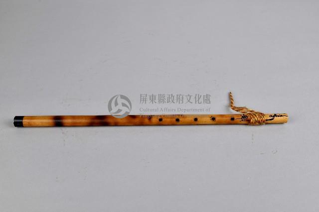 竹製單管口笛藏品圖，第1張