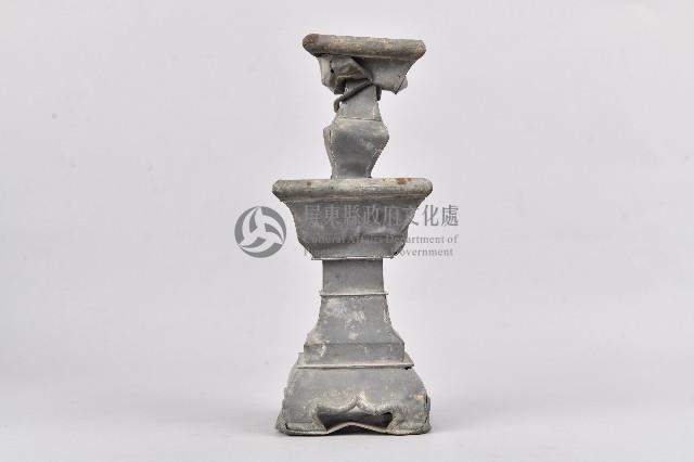 素面錫合金製燭台藏品圖，第1張