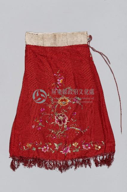 牡丹紅流蘇長裙藏品圖，第1張