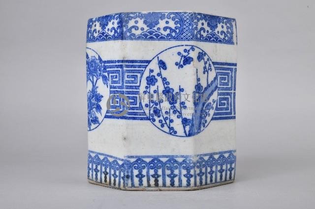 八角青花香筒藏品圖，第1張